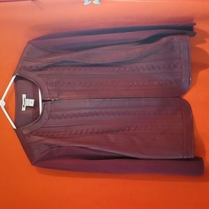 Hygard collection beautiful leather/knit jacket